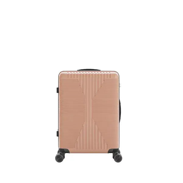 3-Piece PP Hardshell Luggage Set - Rose Gold Trolley Cases Non-TSA Customs Lock 3-in-1 PP Trolley C | Ectron Online