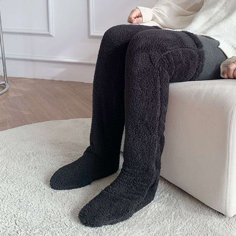 Over Knee High Fuzzy Long Socks Over Knee High Fuzzy Long Socks Winter W | Ectron Online