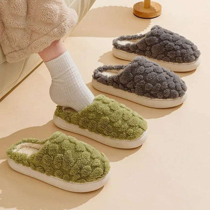 Unisex Cartoon Plush Slippers – Fuzzy, Anti-Skid & Comfy Home Fuzzy Slipper Unisex Cartoon Winter | Ectron Online