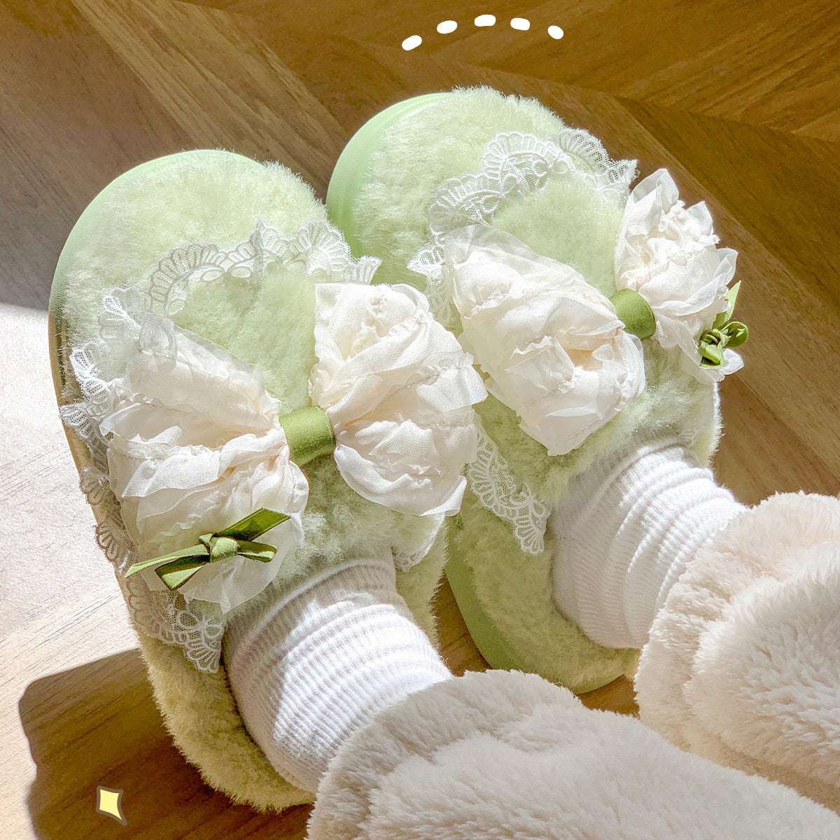 Girls' Warm Plush Slippers – Indoor & Outdoor Autumn Comfort Indoor Warm Girl Plush Slippers For Home | Ectron Online
