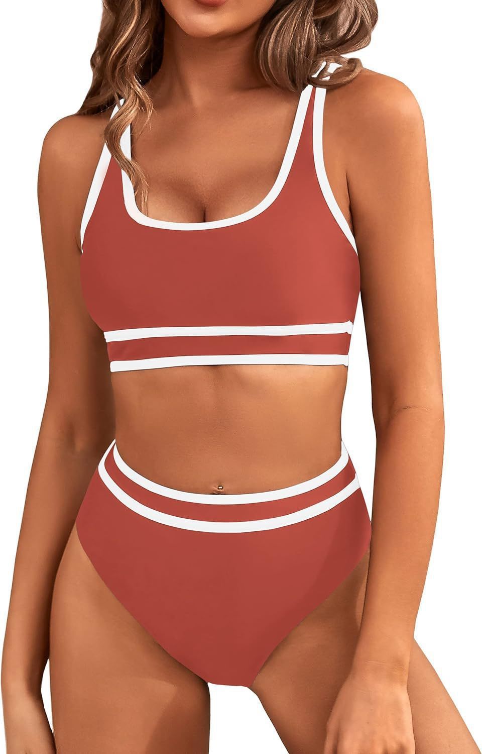 Bikini Tight-fitting Solid Color Swimsuit For Women Bikini Tight-fitting Solid Color Swimsui | Ectron Online