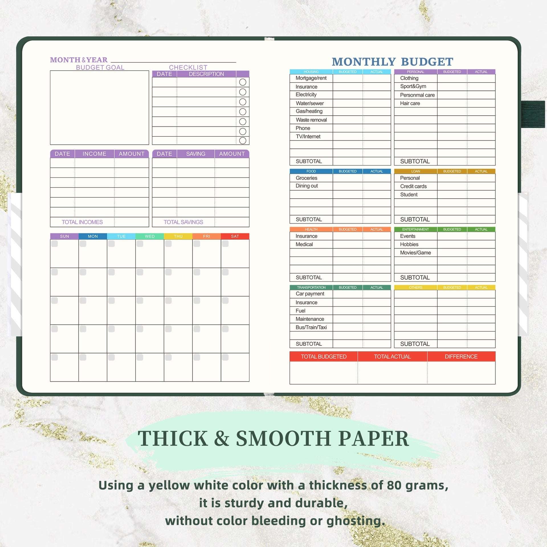 Amazon A May Plan Cash Budget Planner Week Plan English Foreign Trade Notebook