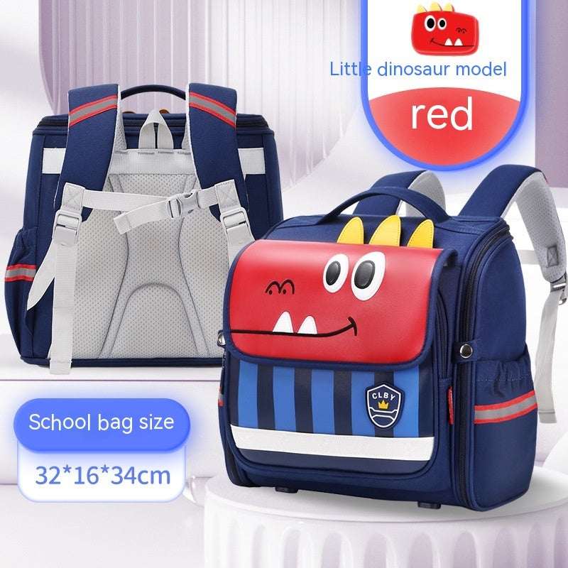 Female Spine Protection Backpack | Raw Style Minimalist Schoolbag Raw Schoolbag Backpack Spine Protection | Ectron Online