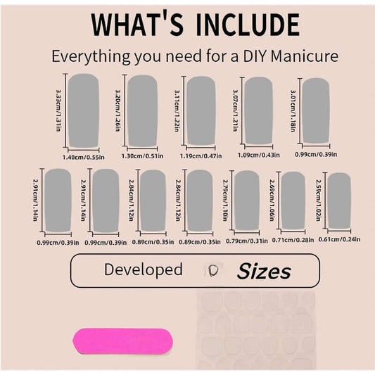 24pcs Flower & Diamond Butterfly Press-On Nails 24 PCS Flower Diamond Butterfly Nail Art | Ectron Online