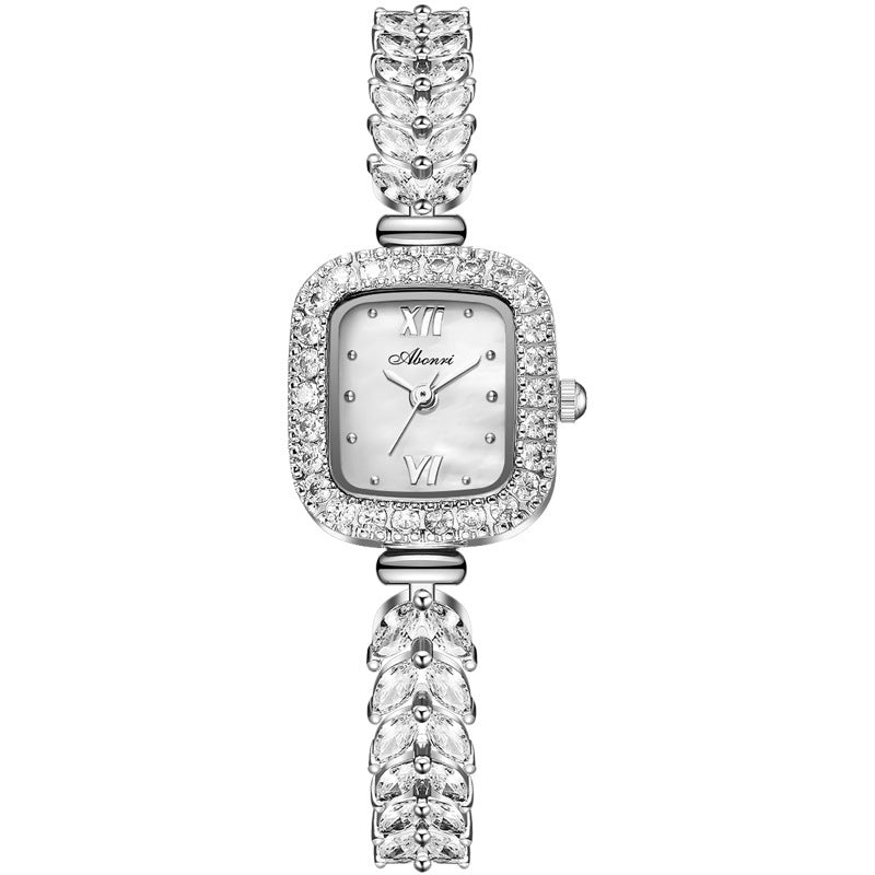 Golden Square Spike Quartz Watch for Women Temperament And Fully-jewelled Quartz Sm | Ectron Online