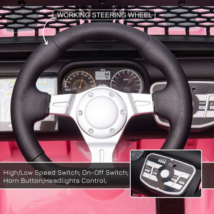 12V Kids Ride On Truck with Remote - Pink Electric Car for Girls 12V Kids Ride On Truck with Parent Remot | Ectron Online