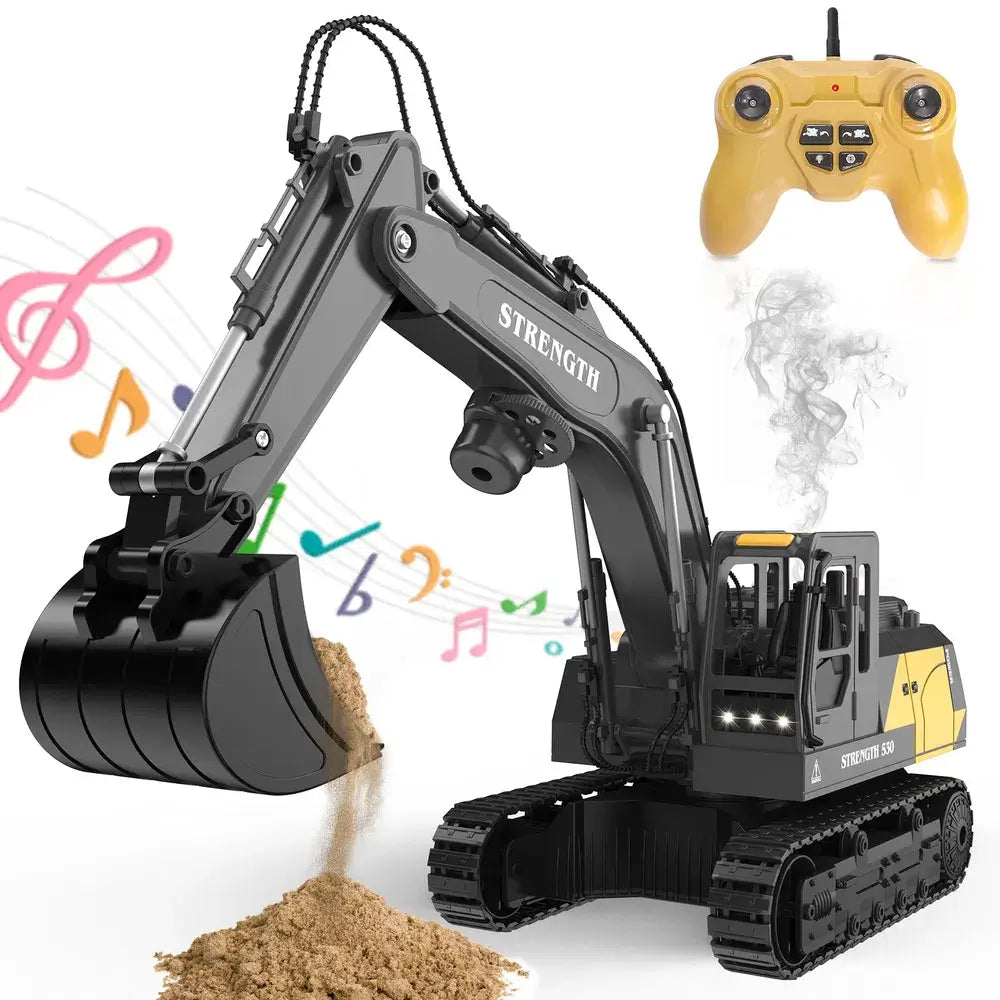 1:20 Alloy RC Excavator - 12-Channel Remote Control Vehicle 1: 20 12-way Alloy Excavator Remote Cont | Ectron Online