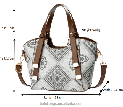 Monogram Boston Pillow Bag - Luxury Jacquard Embroidered Handbag New Model Monogram Boston Pillow Bag - W | Ectron Online