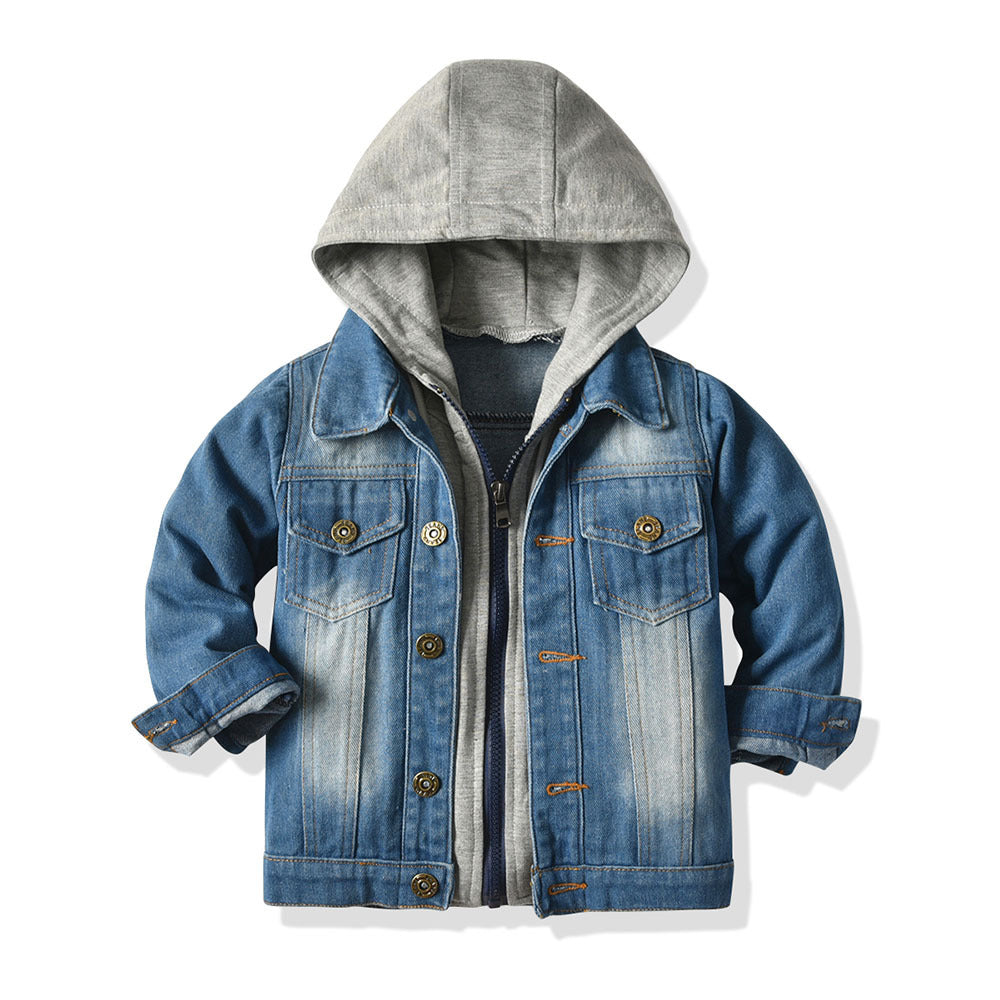 Children's Fake Two-piece Denim Jacket Children's Fake Two-piece Denim Jacket, | Ectron Online