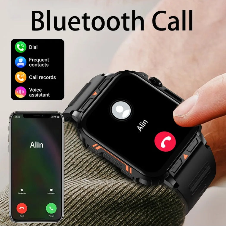 L81 Outdoor Sports Smartwatch - Big Battery & Bluetooth Call - Waterproof
