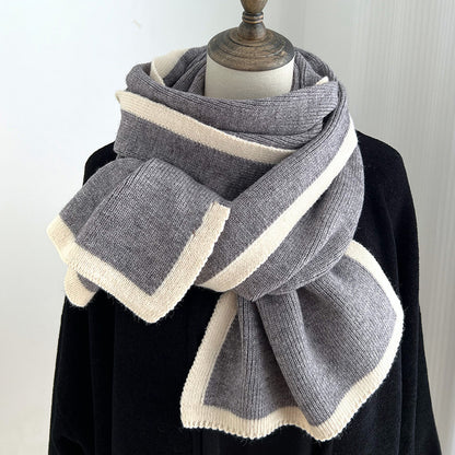 Color Matching Scarf Knitted Wool Scarf Color Matching Scarf Knitted Wool Scarf | Ectron Online