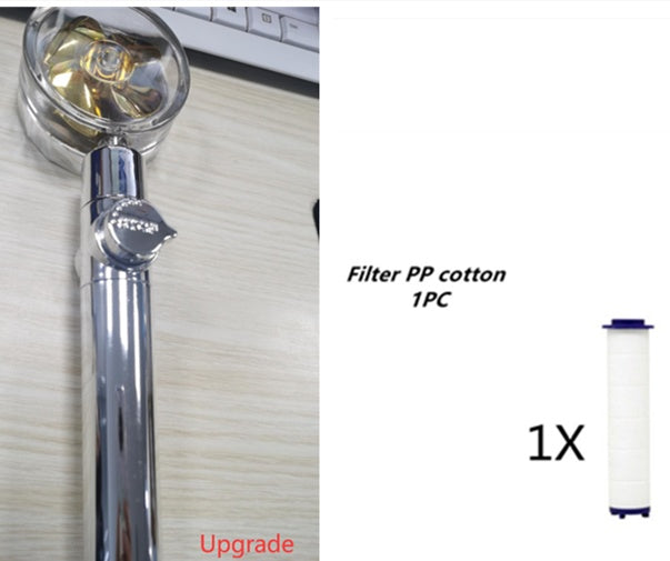 Turbo Propeller Shower Head with Water Saving & High Pressure Flow New Turbo Propeller Shower Head Water | Ectron Online
