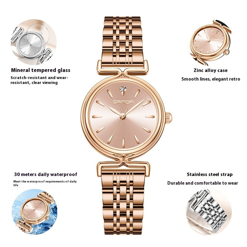 Women's Retro Mesh Strap Watch - All-Matching Women's Retro Mesh Strap Watch Outdoor A | Ectron Online