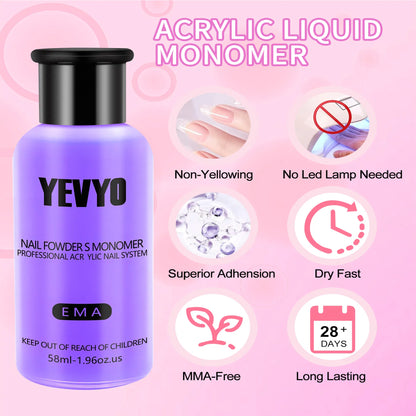 24-Color Acrylic Nail Kit with Monomer Acrylic Nail Kit, 24 Color Glitter Acryl | Ectron Online