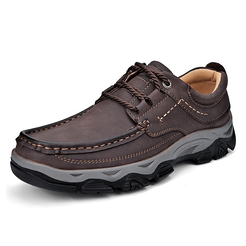 Men’s PU Leather Hiking Shoes – Plus Size & Outdoor Ready Male PU Plus Size Leather Shoes Outdoor | Ectron Online