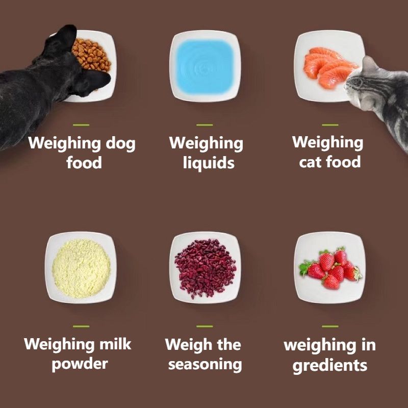 Pet Food Spoon Transparent With Scale Measurement