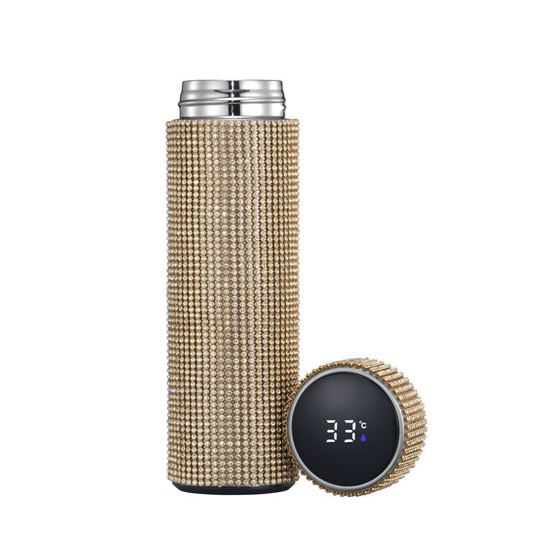 Luxury Flash Diamond Vacuum Flask - Sparkling Thermal Bottle Luxury flash diamond vacuum flask | Ectron Online