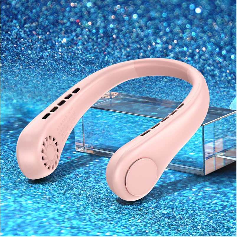 New Mini Neck Fan Portable Bladeless Hanging Neck Rechargeable Air Cooler Mini Summer Sports Fans Mini Neck Fan | Ectron Online