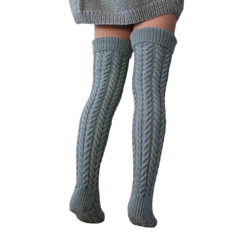 Women's Twist Knit Over The Knee Stockings