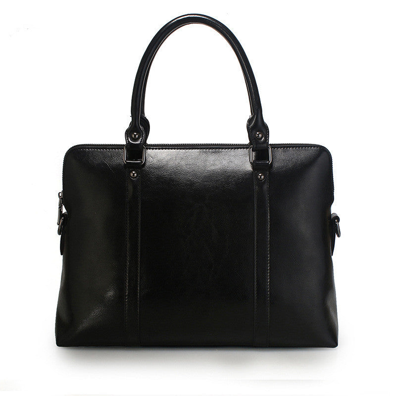 Fashionable lady leather briefcase