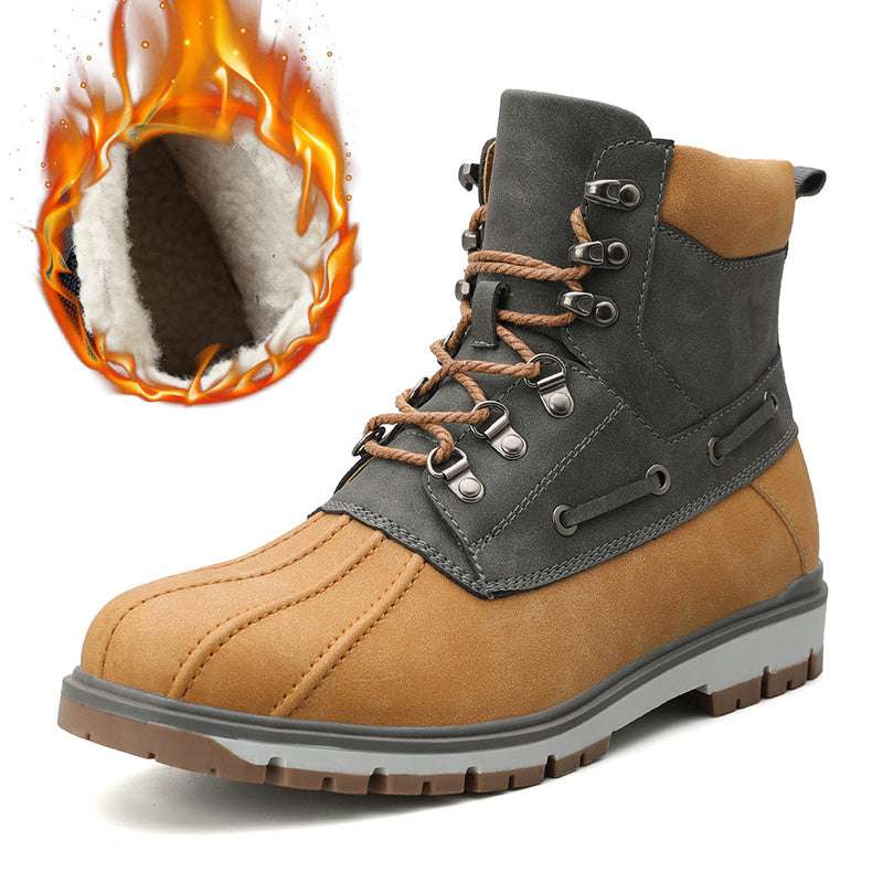 Men’s British Style Martin Boots – Winter Warm & Durable Martin boots men's British style winter | Ectron Online