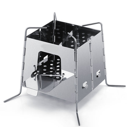Convenient Outdoor Camping Wood Stove Burning Station