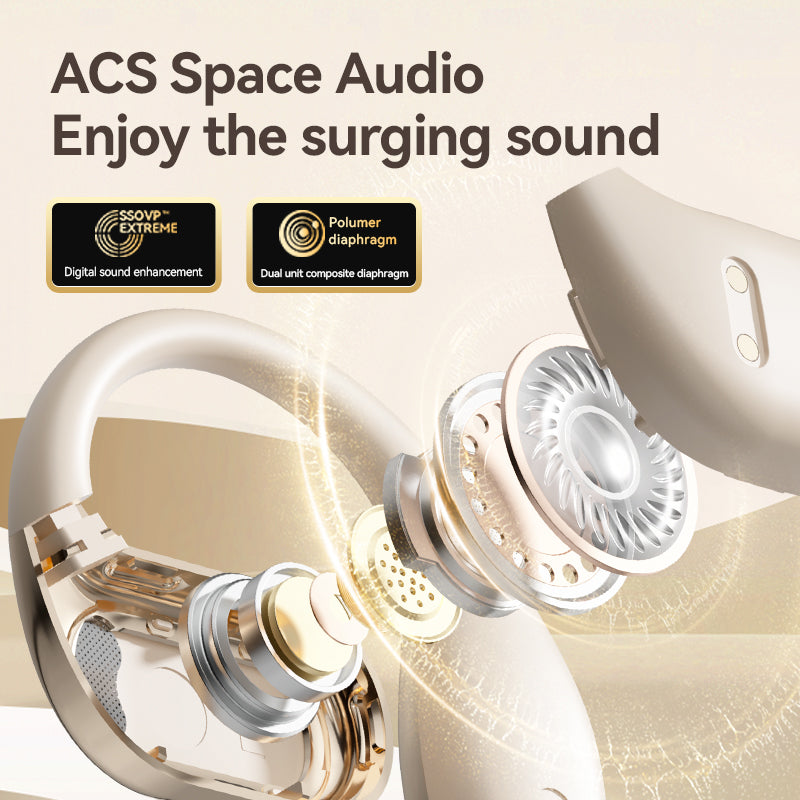 Open-Ear Wireless Headphones | Lightweight Sport & Business Earbuds