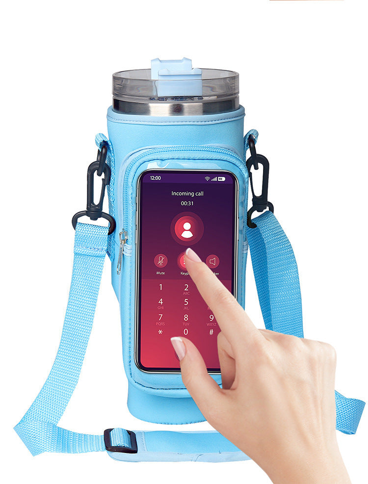 40oz Cup Cover with Transparent Touch Screen Neoprene 40oz Cup Cover Transparent Touch Screen | Ectron Online