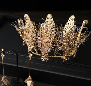 Luxurious Baroque Crown - Bridal Vintage Tiara luxurious Baroque crown | Ectron Online