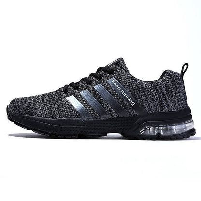 Large Size Fly Woven Running Air Cushion Sneakers Men's Summer