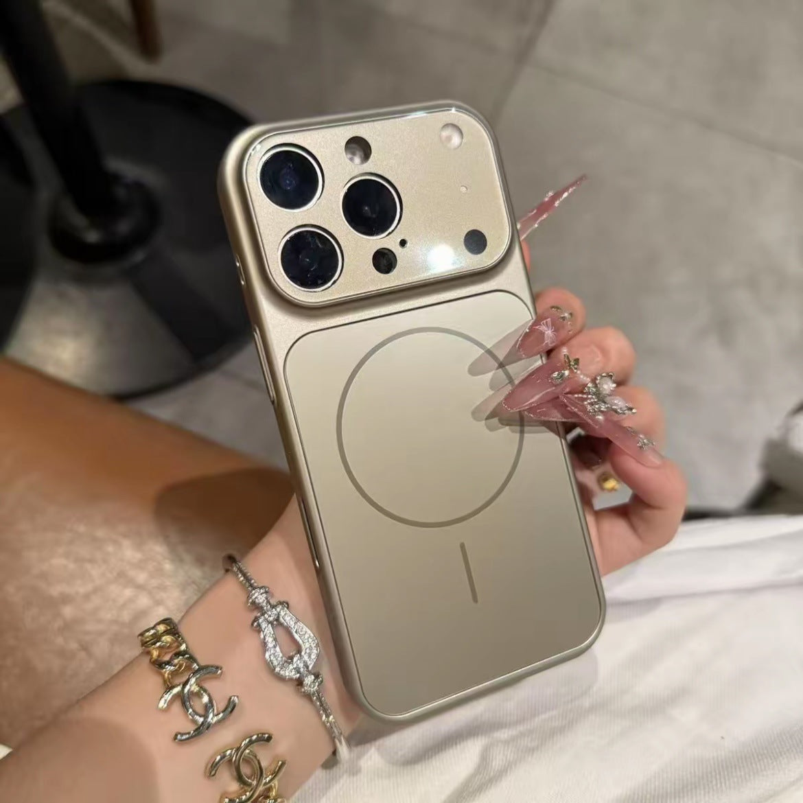 Magnetic Nano Frosted Glass Case for iPhone 17 16 15 | MagSafe Armor