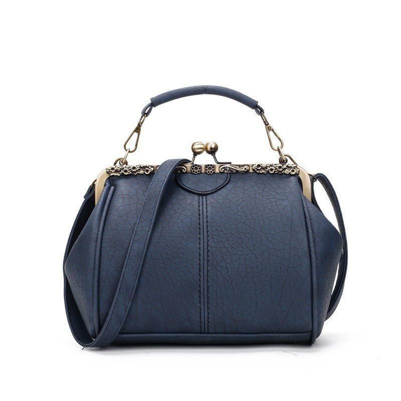 Trendy Women's PU Retro Bag - Clip Mouth Design Trendy Women's PU Retro Bag Clip Mouth | Ectron Online