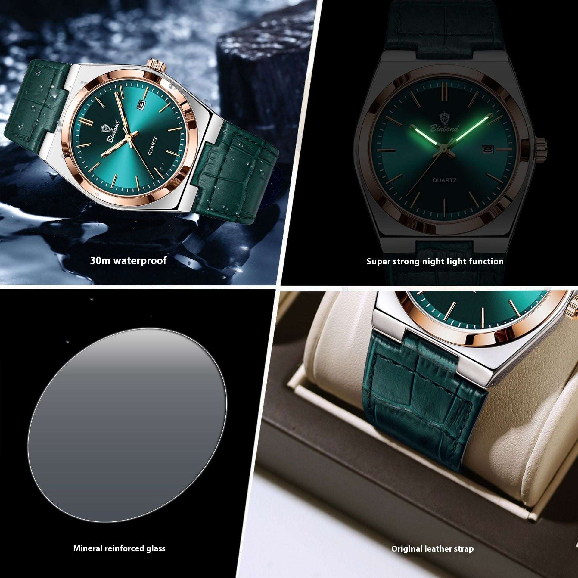 Men's Ultra-Thin Waterproof Watch Trend Ultra-thin Waterproof Quartz Men's | Ectron Online