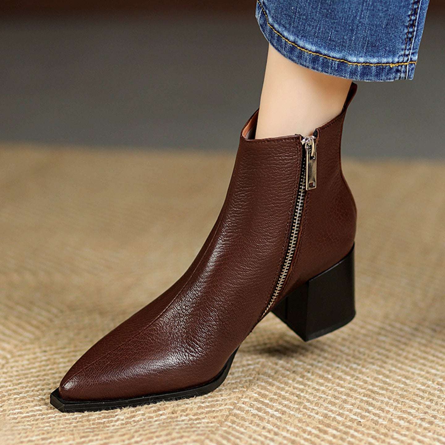 Women's Simple Leather Boots - Autumn & Winter Staple Autumn And Winter Women's Simple Leather | Ectron Online