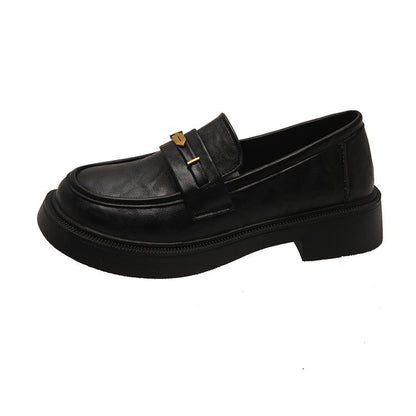 Women's Soft Leather Commuter Shoes | Metal Decor Casual Loafers All-match Metal Commuter Soft Bottom Sof | Ectron Online