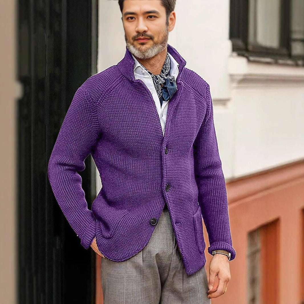 casual long sleeve knitted coat