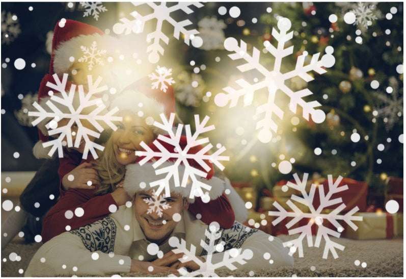 Rotating Snowflake Christmas Projector Lamp