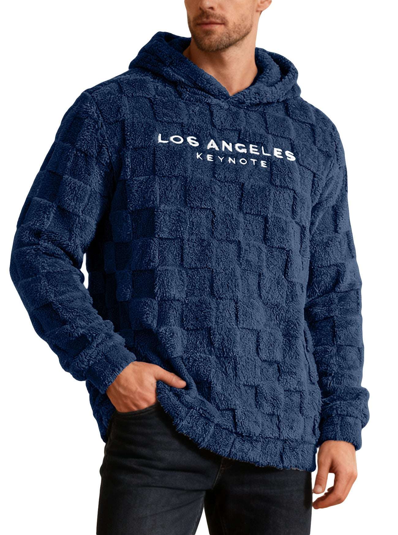 Men's Loose Fit Embroidered Hoodie Men's Hooded Embroidered Loose Leisure S | Ectron Online