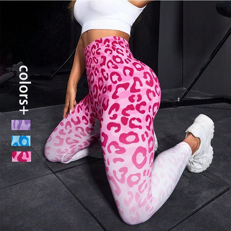Seamless Cheetah Yoga Pants Tight High Waist Hip Lifting Female Seamless Cheetah Yoga Pants Tight High W | Ectron Online