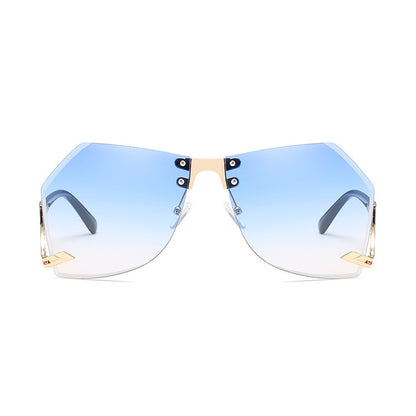 Irregular Rimless Sunglasses Women
