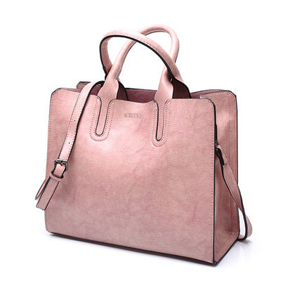 {{ brand }} Sofia Spanish Trunk Tote – Elegant Women's PU Leather Handbag Pink has logo - Sofia Spanish Trunk Tote