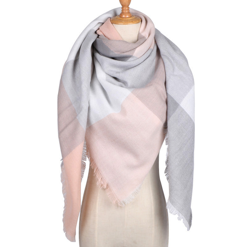 esign Women Triangles Scarf Long Scarves Shawl Autumn Winter