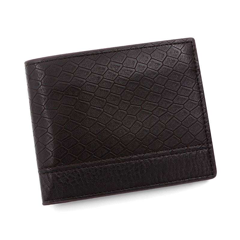 Fashionable Embossed Snake Pattern Wallet Men's Fashion Large Capacity Embossed Sn | Ectron Online