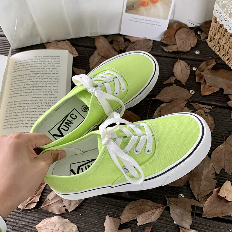 Student All-Match White Canvas Shoes - Trendy & Comfy Fashion All-match Student White Shoes Tr | Ectron Online