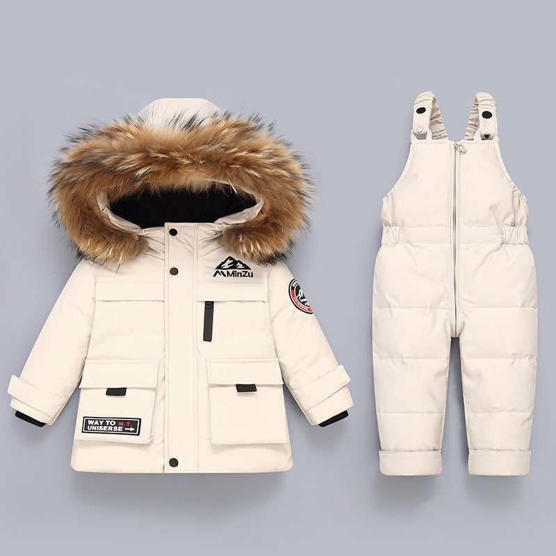 Children's Down Jacket Suit | New Winter Baby Two-piece Set Children's Down Jacket Suit New Winter B | Ectron Online