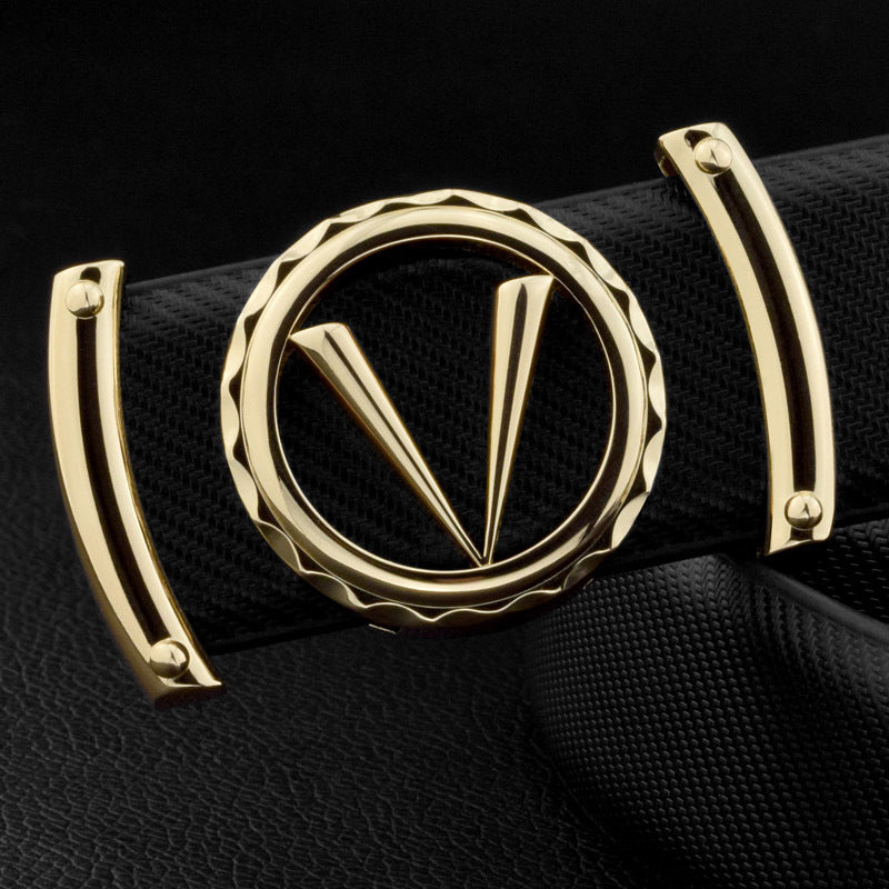 {{ brand }} Men's Leather Belts - All Styles&nbsp; 4 Gold logo - Men's Belts
