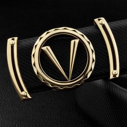 {{ brand }} Men's Leather Belts - All Styles&nbsp; 4 Gold logo - Men's Belts