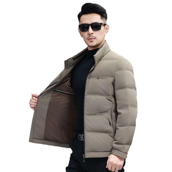 White Duck Down Business Casual Coat