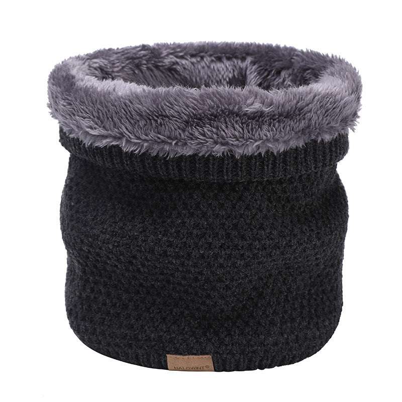 Plain Knitted Neck Gaiter Plain Knitted Scarf Outdoor Velvet Padde | Ectron Online