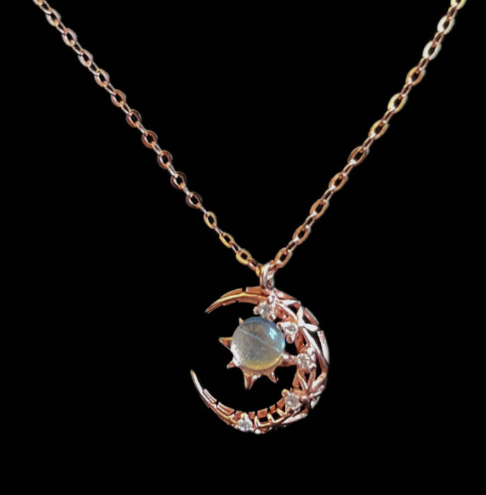 Explosive Style Star And Moon Necklace Female Trend